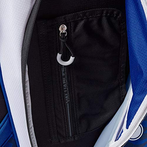 Maxfli 2019 Honors Plus Golf Cart Bag Lightweight 14-Way Top 3 Dividers w/Insulated Pocket (White/Blue)