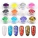 Gel Nail Polish Kit wih U V Light Starter Kit 36W LED Nail Lamp with Shinny Glitter Sequins Clear Uv Gel Nail Polish Set Base Top Coat Nail Art Decorations Rhinestone Tools French Manicure Kits