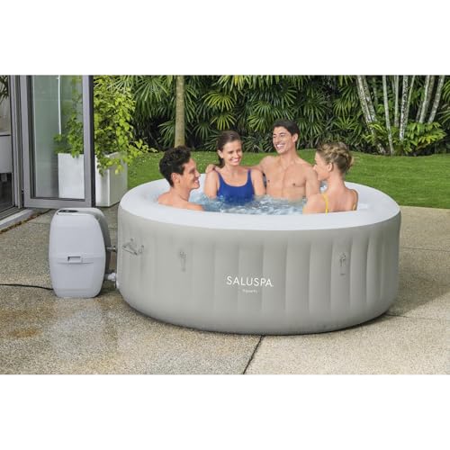 Bestway 60008R SaluSpa Tahiti Airjet Hot Tub Spa, 4 Person, 71" x 71" x 26"/1.80m x 1.80m x 66cm