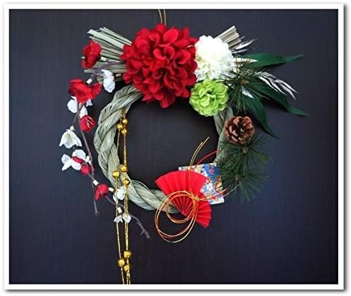 Amazon Co Jp アートフラワー 造花 マム 梅 紅白 松竹梅 しめ縄アレンジお正月飾り 和室インテリアなどに アーティフィシャルフラワー ホビー
