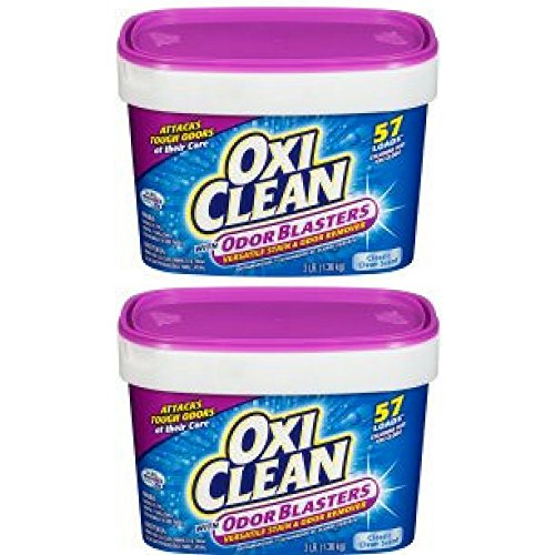 OxiClean with Odor Blasters Versatile Stain & Odor Remover 3 lb Tub - Pack of 2