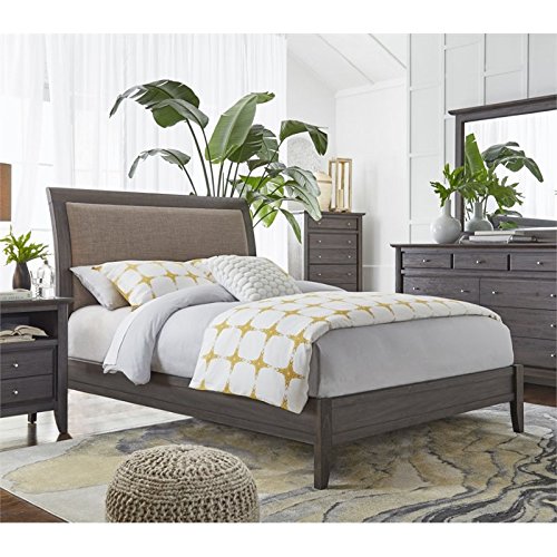 Modus-Furniture-International-City-II-Upholstered-Sleigh-Bed-in-Basalt-Gray-Full Bedroom Furniture