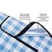 Extra Large Picnic & Outdoor Blanket with Waterproof Backing 80