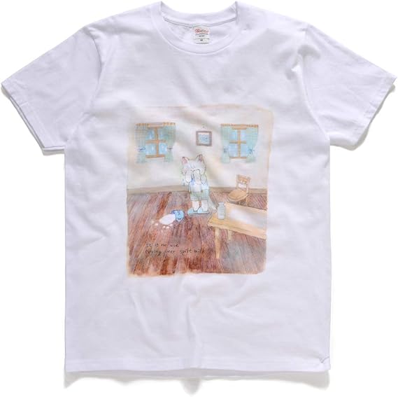 Amazon Okay Style フルグラフィックtシャツ こぼれたミルク 5 0オンス Tシャツ カットソー 通販