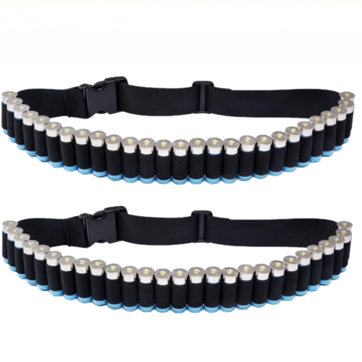 HOUSON 2 PCS Cartridge Belt, 27 Hole Bullet Nylon Shotgun Cartridge Pouch Bullet Belt Shell Belt