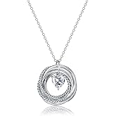 EFVISD 21st 30th 40th 50th 60th 70th 80th 90th 100th Birthday Gifts for Women, Silver Necklace Jewelry for Mom Daughter Nana Friend Sister Wife