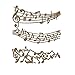 Music Borders Scrapbooking Laser Cut Chipboard - 3 Piece Set