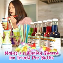 Hawaiian Shaved Ice Syrup Assortment, 6 Popular