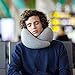 Ostrichpillow Go Neck Pillow, Travel Pillows for Airplanes, Premium Memory Foam Travel Pillow, 360º Ergonomic Design, Asymmetrical Sides, Travel Bag Included, Washable Modal Cover