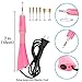 WAMTHUS Hotfix, DIY Applicator Wand Setter Tool 7 Different Sizes Tips, Tweezers & Brush Cleaning kit and 2 Pack Hot-Fix Crystal Rhinestones, Pink