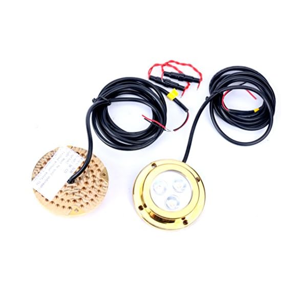 Amarine-made-LED-Underwater-Boat-Surface-Mount-Light-33w-White-Bronze-Housing-Waterproof-Ip-68