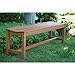 Outdoor Interiors 60404 3 Person Backless Eucalyptus Bench