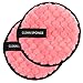 2 PACK Reusable Makeup Remover Pads – Zero Waste and Chemical Free Face Wipes – Makeup Remover Towel Face Cleansing Cloth Pads Plush Puff Face Cloths Eye Makeup Remover Pads Fashion New (Pink)thumb 2