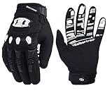 Seibertron Youth Dirtpaw BMX MX ATV MTB Racing Mountain Bike Bicycle Cycling Off-Road/Dirt Bike Gloves Road Racing Motorcycle Motocross Sports Gloves Touch Recognition Full Finger Glove Black S