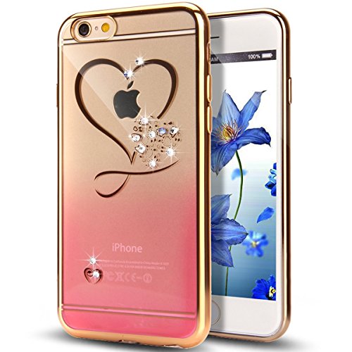 Hovisi TPU Relief Pattern +Diamond Case Cover,Fashion and Modern Iphone6/6s Diamond Case