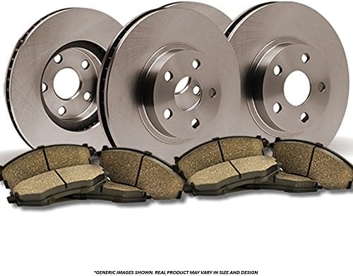 (Front+Rear Brake Kit)(OE SPEC)(Perfect-Series) 4 Disc Brake Rotors & 8 Ceramic Pads (Fits: LS400)(5lug)