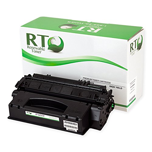Renewable Toner Compatible High Yield Toner Cartridge Replacement for HP 53X Q7553X Laser Printers P2015 M2727 MFP