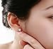 18k White Gold Plated Swarovski Crystal Zircon Mini Cute Lovely Cat Earrings Stud E160