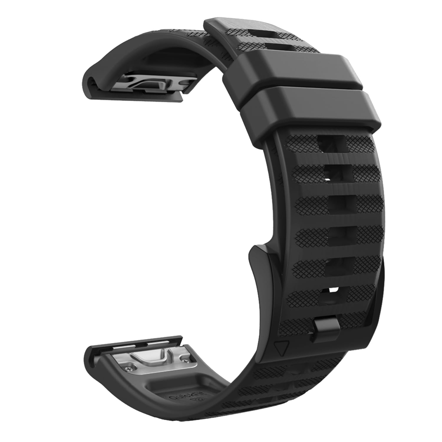 MoKo Strap Compatible with Garmin Fenix 7/7 Pro/6/6 Pro/5/5 Plus/Forerunner 965/955/945/Instinct/Instinct Solar/Instinct 2, 22mm Quick Fit Soft Silicone Adjustable Replacement Watch Band - Black