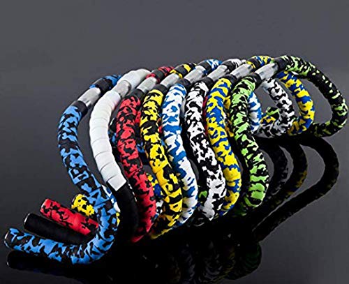 sibao Bike Handlebar Tape,Bicycle Handlebar Tape,Cycling Handle Wraps,Bar Tape Road Bike,Superior Grip Bicycle Bar Tape with Bar Plugs 2PCS Per Set (Black&Green)