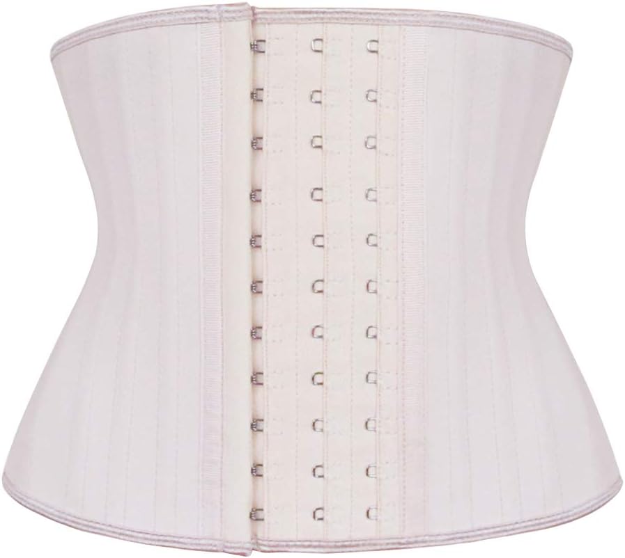 Atbuty Short Torso Waist Trainers Cincher Corset Underbust Body Shaper Latex Sport Girdle