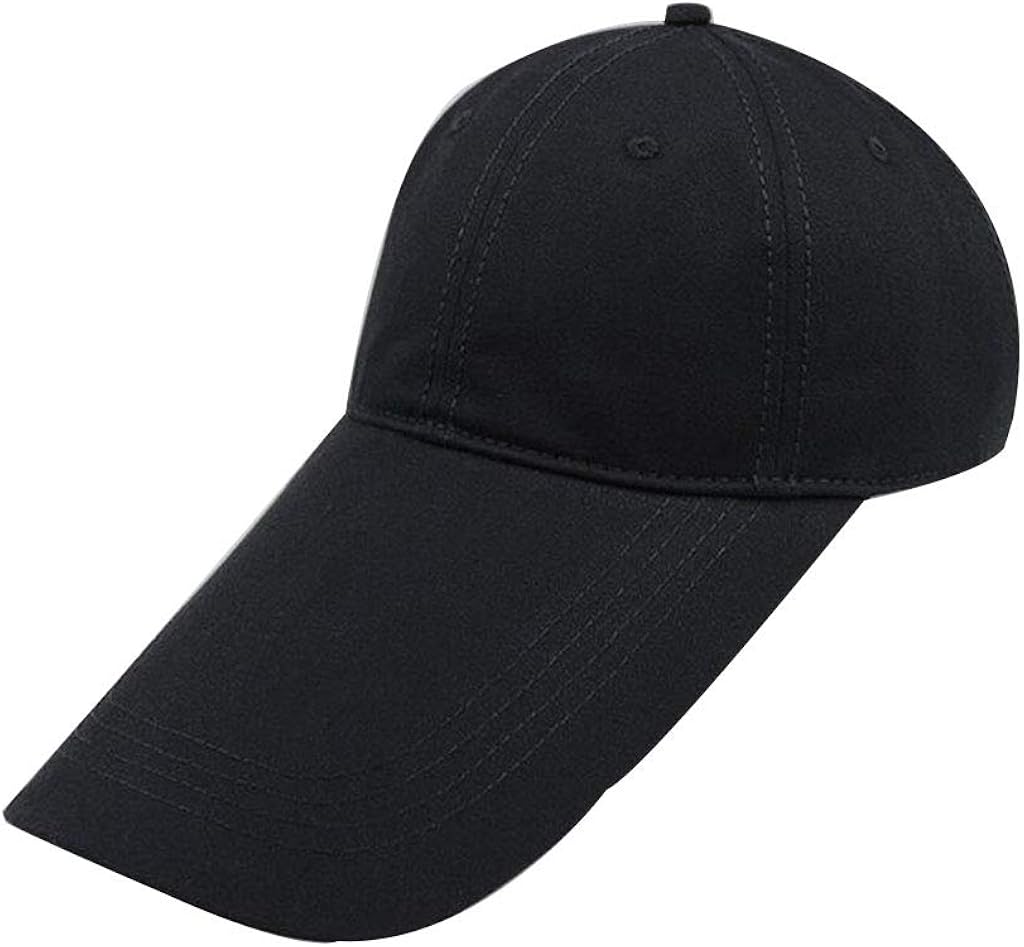 Super Big Head Circumference Baseball Cap Breathable Solid Color Long