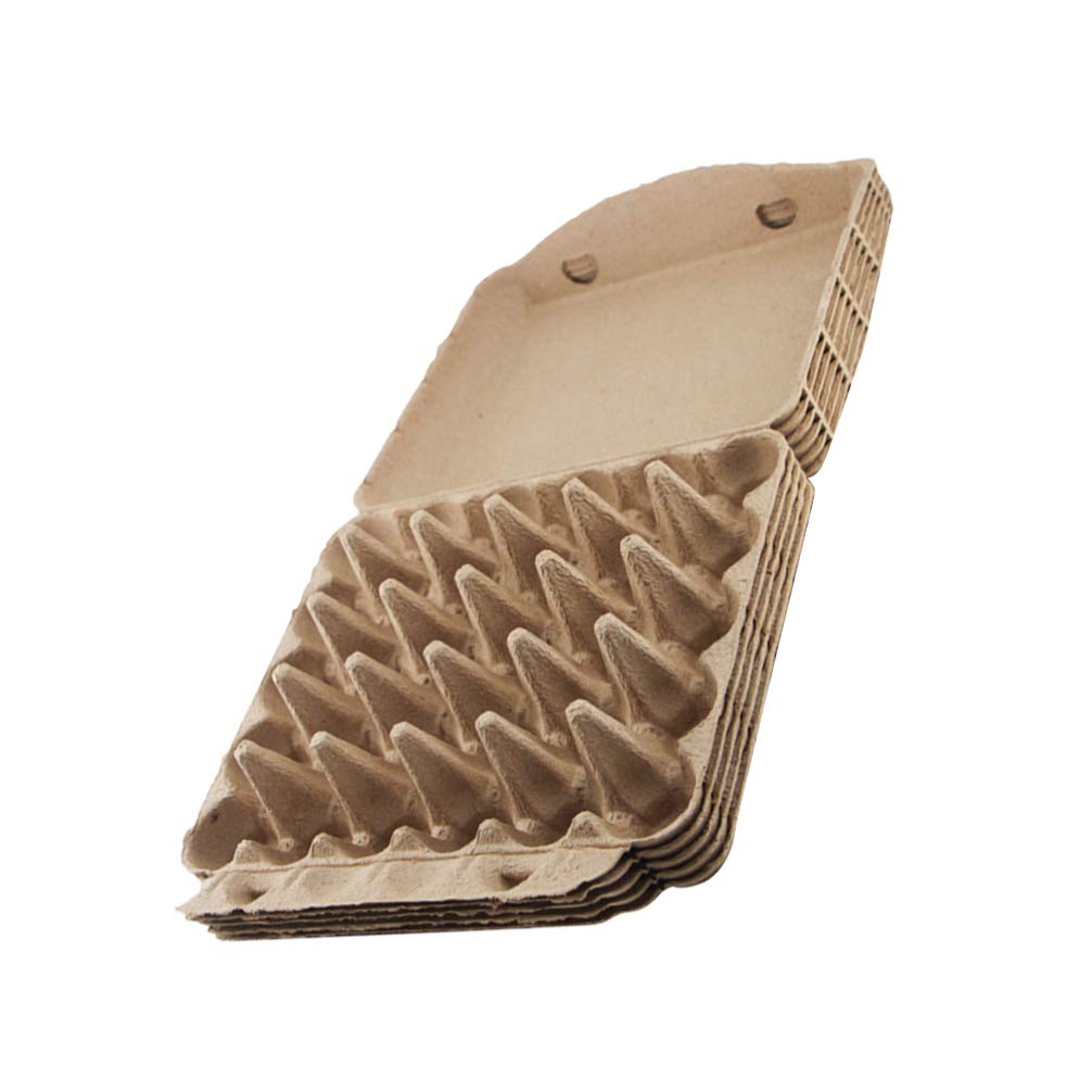 UPKOCH 5 Pcs Paper Pulp Egg Carton Biodegradable Pulp Fiber Egg Flats 