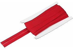 MECCANIXITY 1 Inch Single Fold Bias Tape Cotton Continuous Bulk Bias Tape for Sewing, Seaming Quilting Hemming Binding Crafts