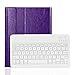 CoastaCloud iPad 2/3/4 Really Thin Smart Stand Cover with Magnetically Detachable Wireless Bluetooth Keyboard Case for Apple iPad 2 3 4 (Purple)