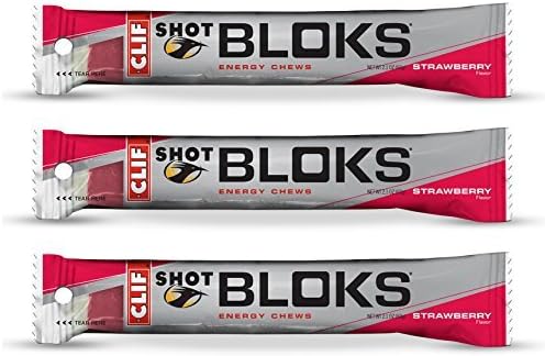 Clif Shot Bloks - Strawberry (3 x 2.1oz Bars) by Shot Bloks
