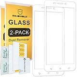 [2-PACK]-Mr Shield For ASUS ZenFone 3 Laser ZC551KL 5.5 Inch [Full Cover] [White Color] [Tempered Glass] Screen Protector with Lifetime Replacement Warranty