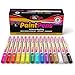 Paint Pens Markers Set of 15: Variety of Shades with Gold, Silver and White. Fine Point Permanent Color Pens for Rocks, Wood, Glass, Plastic and Metal. Quick Dry, Water Resistant for Every Surface