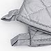 New Star Foodservice Oven Mitts with Extra Defense, up to 400F, Set of 2 (Silver (Interwoven Cloth/Silicone), 15-Inch (Set of 2))