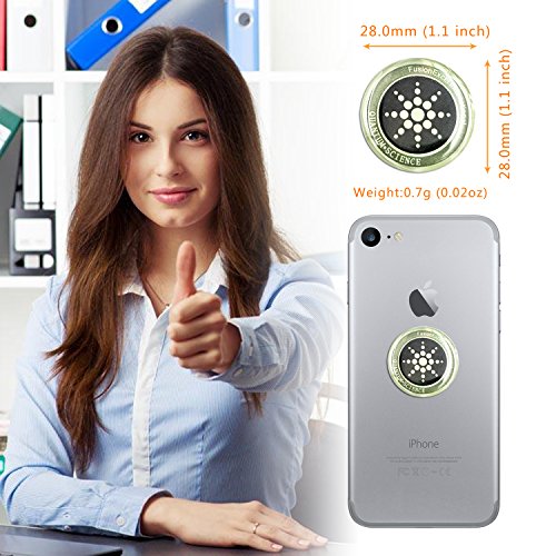 Cell Phone Radiation Protector Shield Sticker-The Best EMR/EMF Neutralizer for Cell Phone,Mobile Phone, iPhone, iPad (Silver 12 pcs)