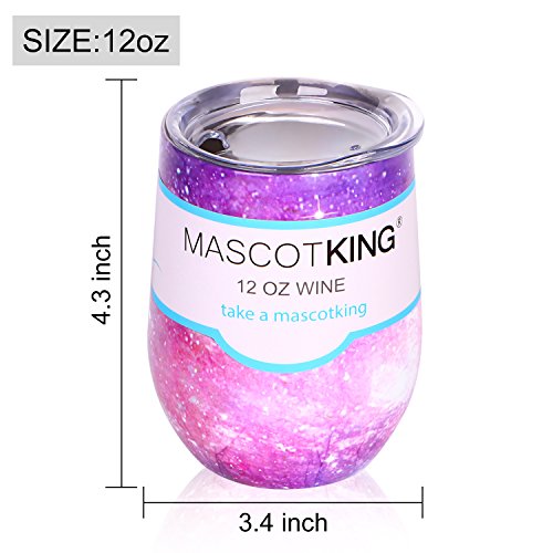 12 oz Insulated Stemless Glass,Stemless Wine Glass,Wine Tumbler, Exclusive for Home, Office,Perfect for Wine,Coffee, Drinks,Champagne,Cocktails