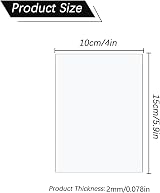 Taiyeestar 10 Pcs Clear Acrylic Sheets 2mm Thick 10x15 cm Plexiglass view 3