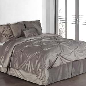 Amazon.com: Hudson Street Plush Complete Comforter Set