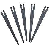 50 Pcs Irrigation Support Stakes for 1/4-Inch Drip Tubing Black