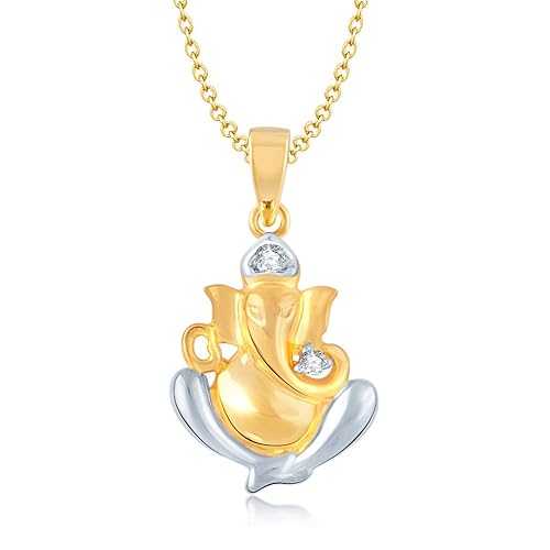 Pendant for Women (Golden) (vkp1054ga)
