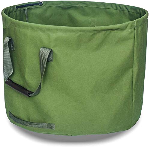 Namvo Extra Large Yard Garden Waste Bag, 32 Gallons Lawn and Reusable Leaf Storage Bag with Two Handles (Green)