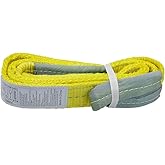 Indusafe 2”x6FT Lift Sling Straps, 2 Ply Polyester Rigging Straps, 6200LBS Load Capacity Flat Eye-Eye Web Sling for Hoist, Tree Stumps, Heavy Duty Cargo