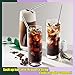 Antonki 11PCS Stainless Steel Straws, 12 Piece Set