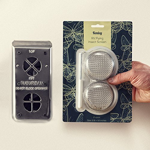 RV Furnace Vent Cover 2.8 inch Flying Insect Bug Screen Camper Heater