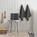 Utopia Towels Cotton Towels, Grey, 22 x 44 Inches Towels for Pool, Spa, and Gym Lightweight and Highly Absorbent Quick Drying Towels, (Pack of 6)