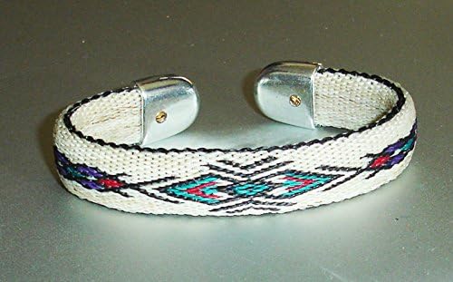 Western Jewelry Hand Crafted Hitched Horsehair Bracelet Silver Caped Ends