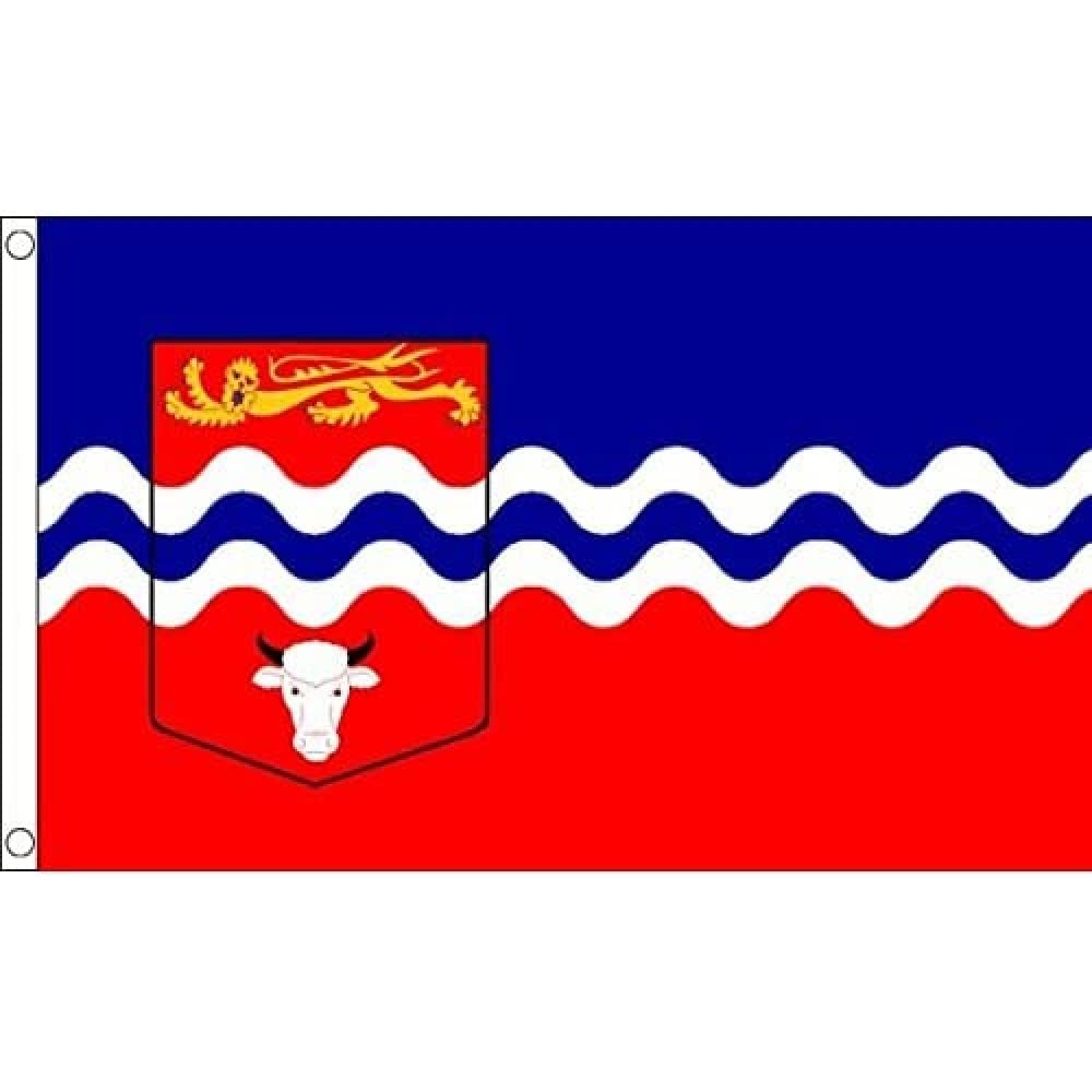 AZ FLAG - Herefordshire County Flag - 3x5 Ft - 100D Polyester County Of Herefs. - England Banner with Two Metal Grommets - Fade Resistant - Vivid Colors - 3' x 5' Feet - 150x90 Cm