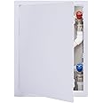 Suteck Plumbing Access Panel for Drywall Ceiling 12 x 16 Inch Reinforced Plastic Wall Access Doors Removable Hinged White