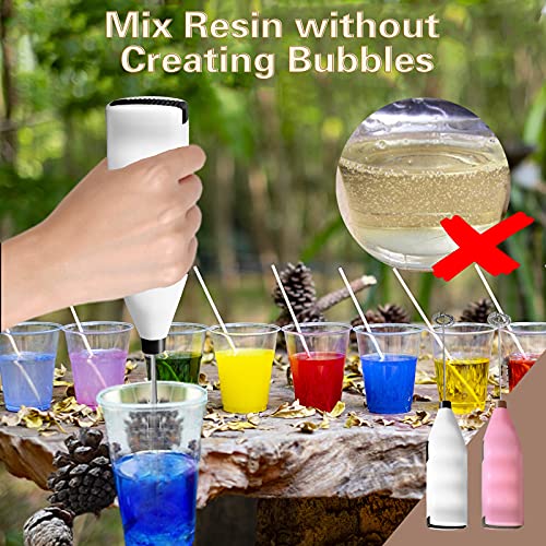 Epoxy Resin Mixer for Crafts Tumblers, Coffee Milk Frother, Magic Tools