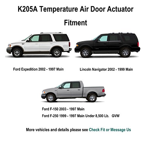 Main Temperature Air Door Actuator for Ford F-150 Expedition F-250 Lincoln Navigator (Replaces # 2L3Z19E616BA, F65Z19E616AB, XL3Z19E616BA, 604-205) KEDAKEJI K205A