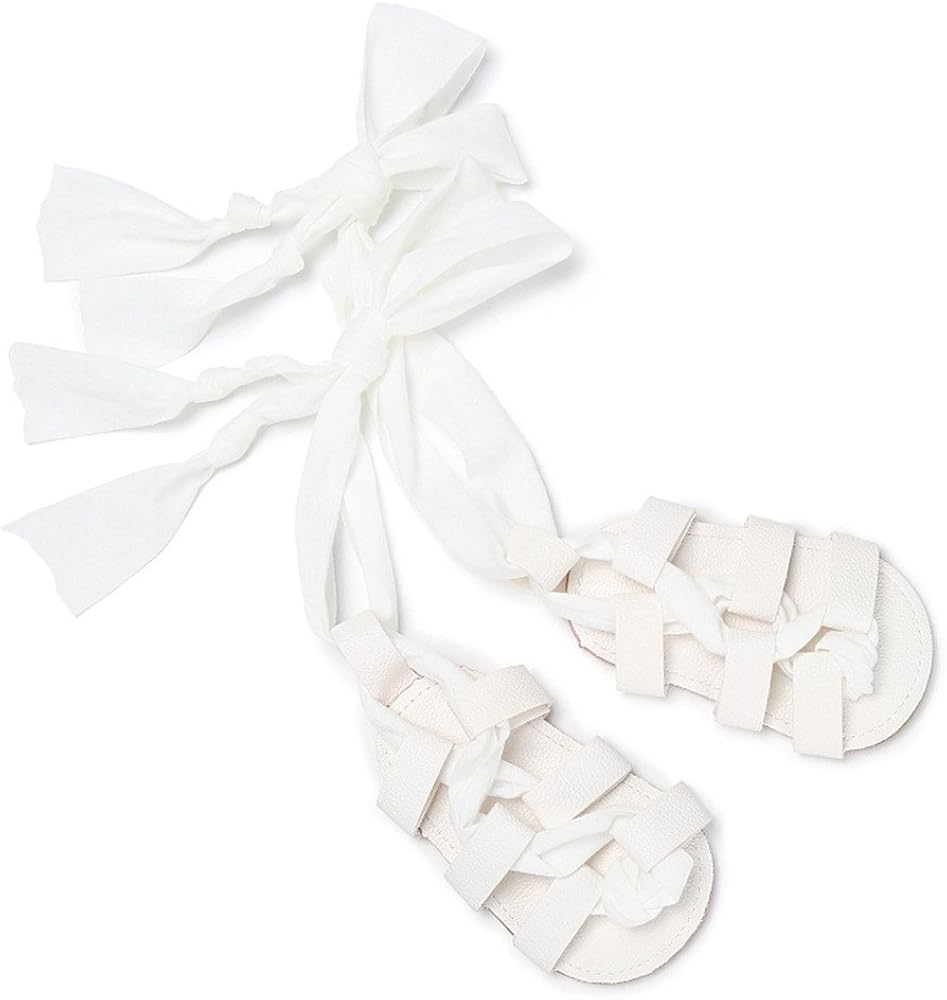  | HsdsBebe Baby Girls Gladiator Sandals Pu Leather Rubber Sole Toddler First Walkers Roman Lace up Beach Sandal Shoes | Sandals